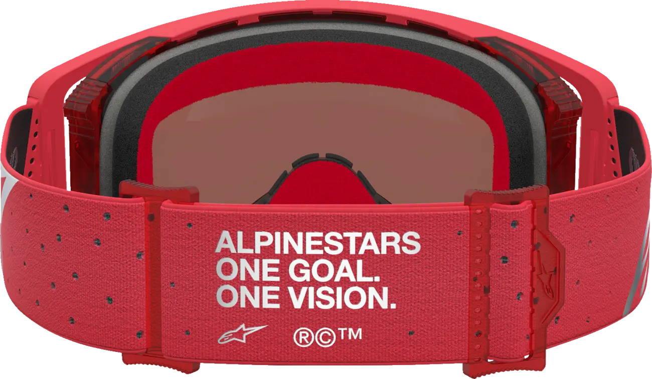 Alpinestars Crossbril Youth Vision Vesta Red Fluo Chrome Mirror-Silver