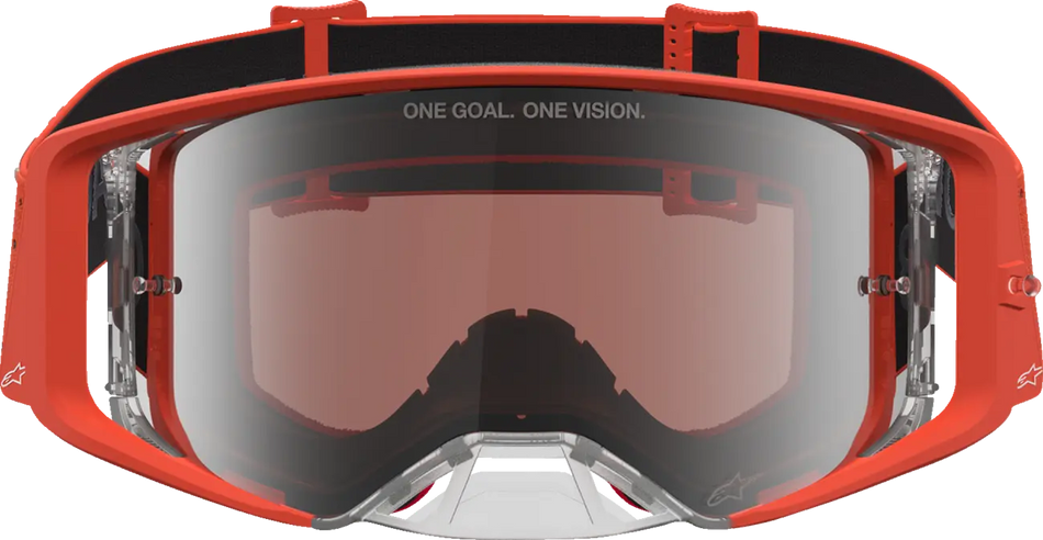 Alpinestars Crossbril Youth Vision Vesta Orange Silver Mirror-Silver
