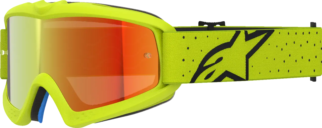 Alpinestars Crossbril Youth Vision Vesta Yellow Fluo Black Mirror-Red