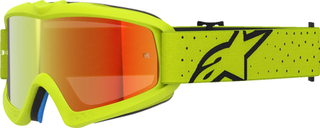 Alpinestars Crossbril Youth Vision Vesta Yellow Fluo Black Mirror-Red