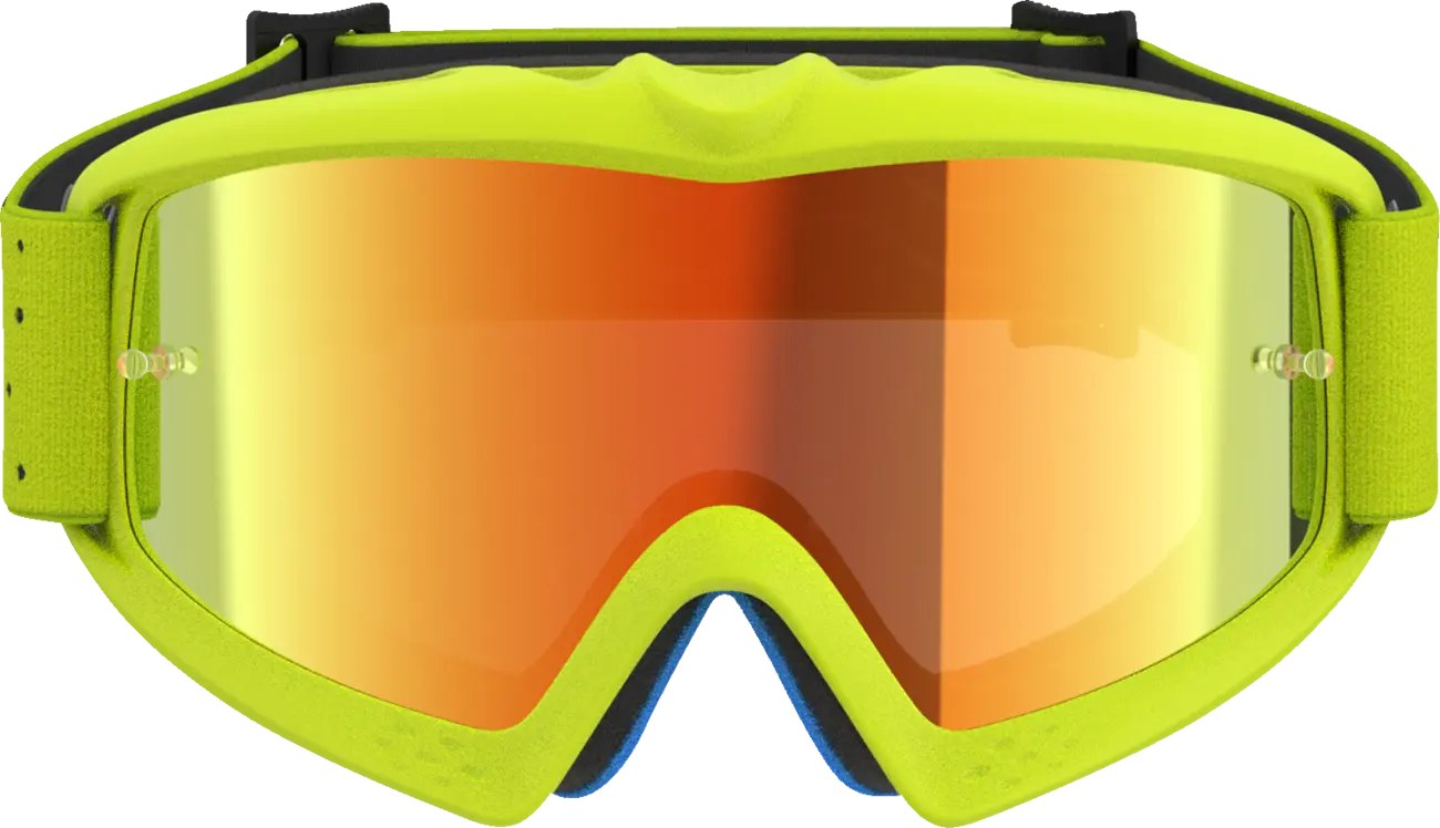 Alpinestars Crossbril Youth Vision Vesta Yellow Fluo Black Mirror-Red