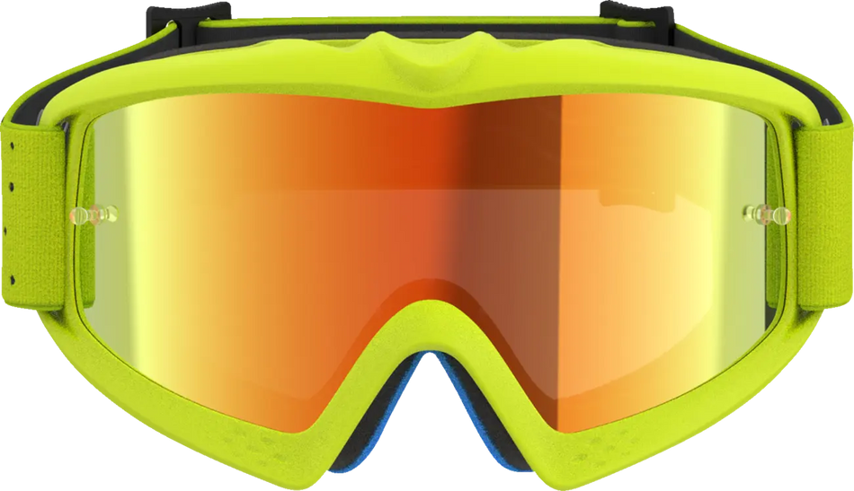 Alpinestars Crossbril Youth Vision Vesta Yellow Fluo Black Mirror-Red