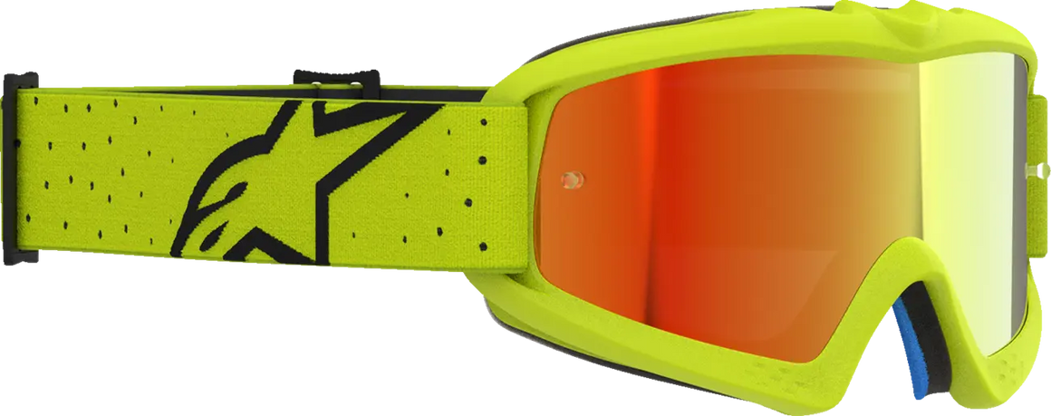 Alpinestars Crossbril Youth Vision Vesta Yellow Fluo Black Mirror-Red