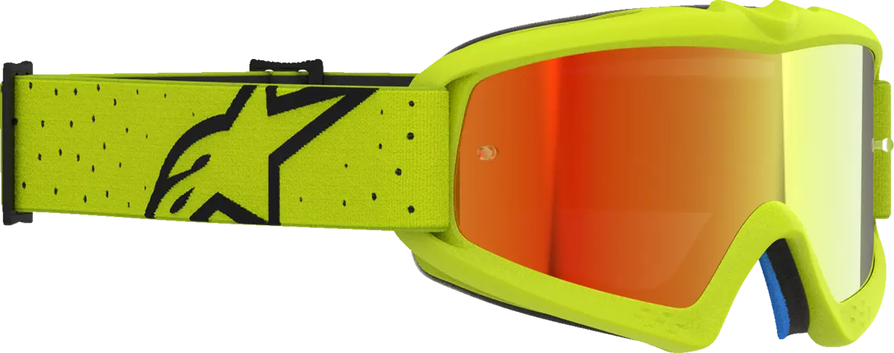 Alpinestars Crossbril Youth Vision Vesta Yellow Fluo Black Mirror-Red