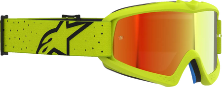 Alpinestars Crossbril Youth Vision Vesta Yellow Fluo Black Mirror-Red