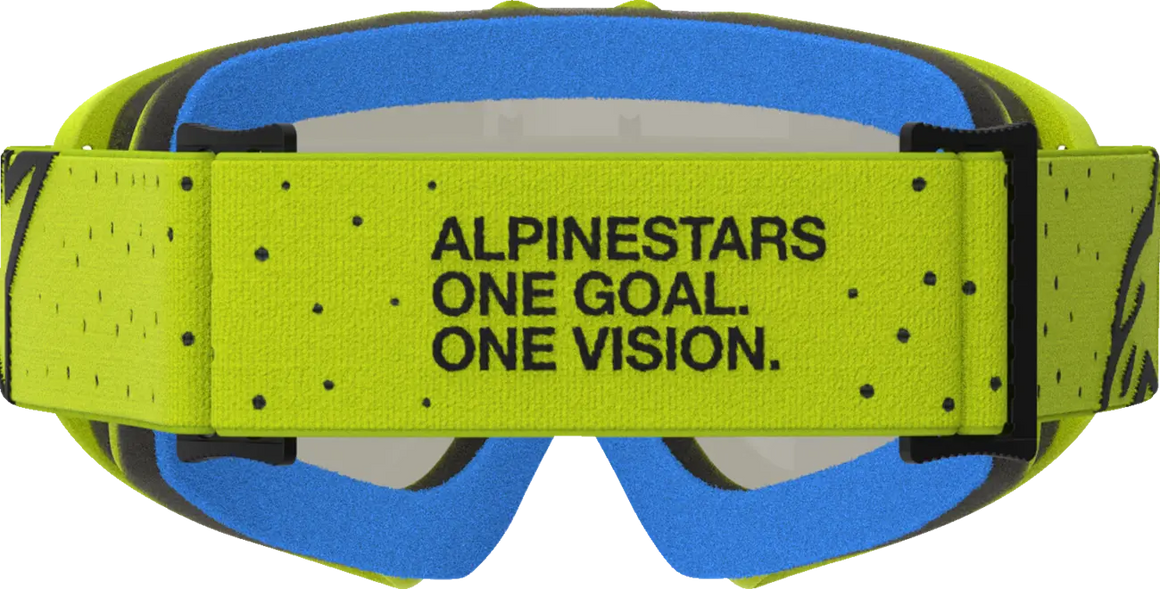 Alpinestars Crossbril Youth Vision Vesta Yellow Fluo Black Mirror-Red