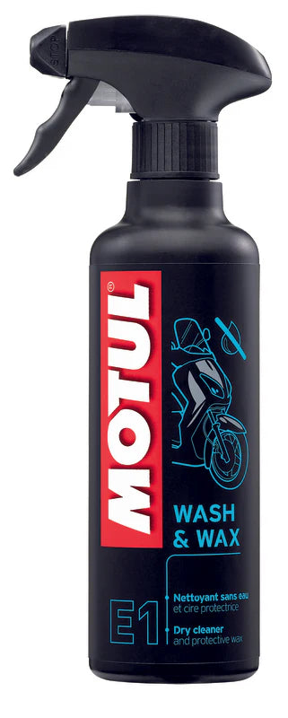 Motul E1 Wash & Wax Dry Cleaner Spray x12