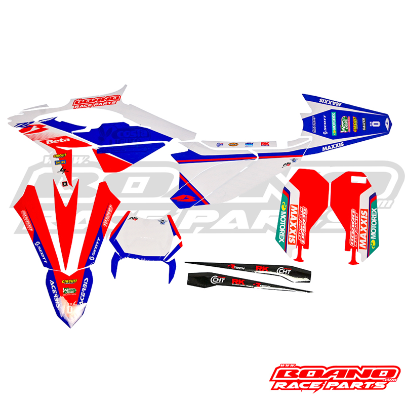 BOANO stickerkit 2023, wit - Beta RR 2T/4T (2023-2024)