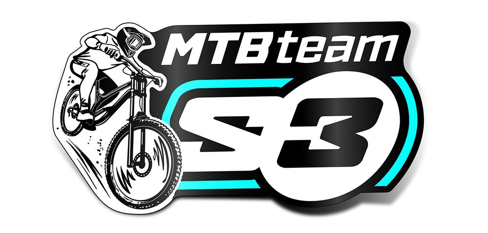 S3 Parts TRUCK STCKER MTB BLUE 60 X 27CM