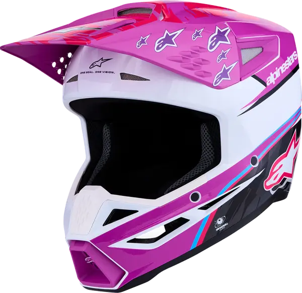 Alpinestars Helm SM3 FALCON Paars/Wit/Roze