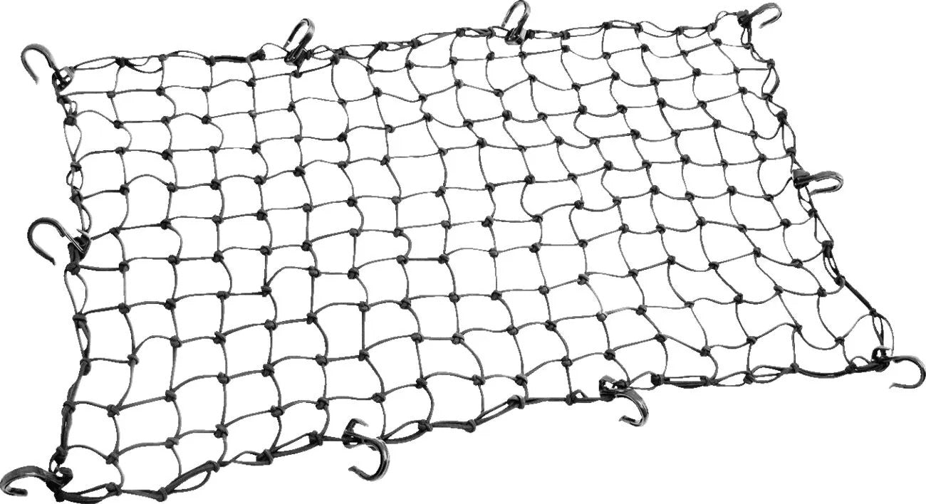 MOOSE Racing cargo net adjustable black 24x zwart