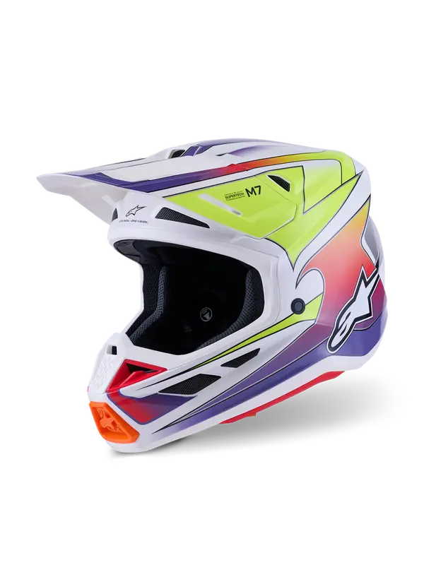Helm SM7 FUSE Wit/Geel/Paars