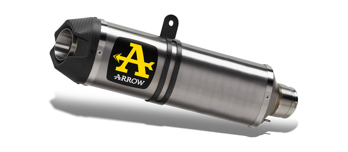 Arrow Indy Race aluminium "Dark" silencer with steel end cap - Yamaha Ténéré 700 2025/2026 | Femon Parts