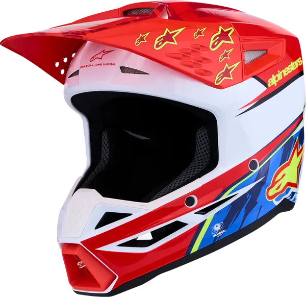 Alpinestars Helm SM3 FALCON Rood/Wit/Blauw
