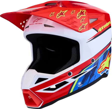 Alpinestars Helm SM3 FALCON Rood/Wit/Blauw