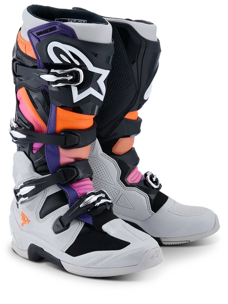 Laars TECH 7 Zwart/LT Grijs/Oranje Fluor/Magenta