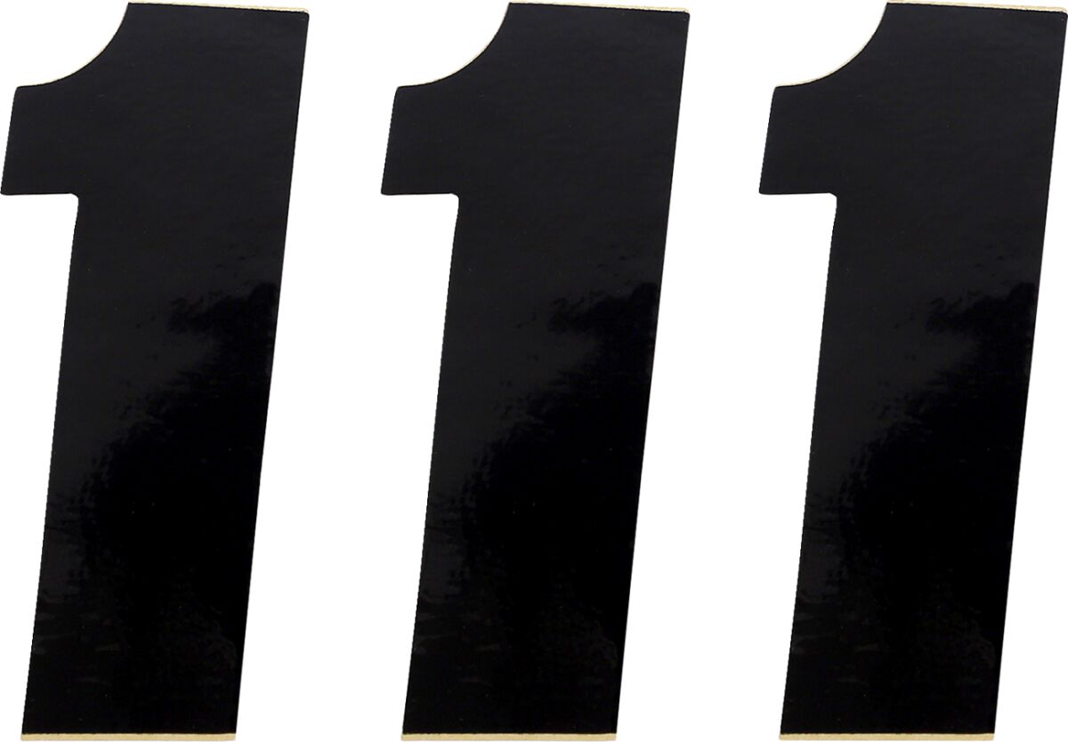 MOOSE Racing number mse #1 4.5 black zwart | Femon Parts