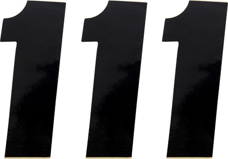 MOOSE Racing number mse #1 4.5 black zwart | Femon Parts