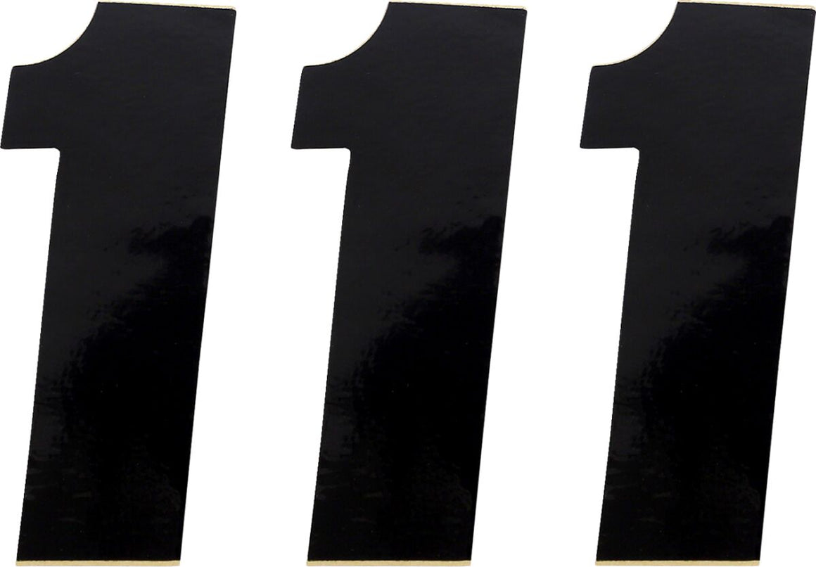 MOOSE Racing number mse #1 4.5 black zwart | Femon Parts