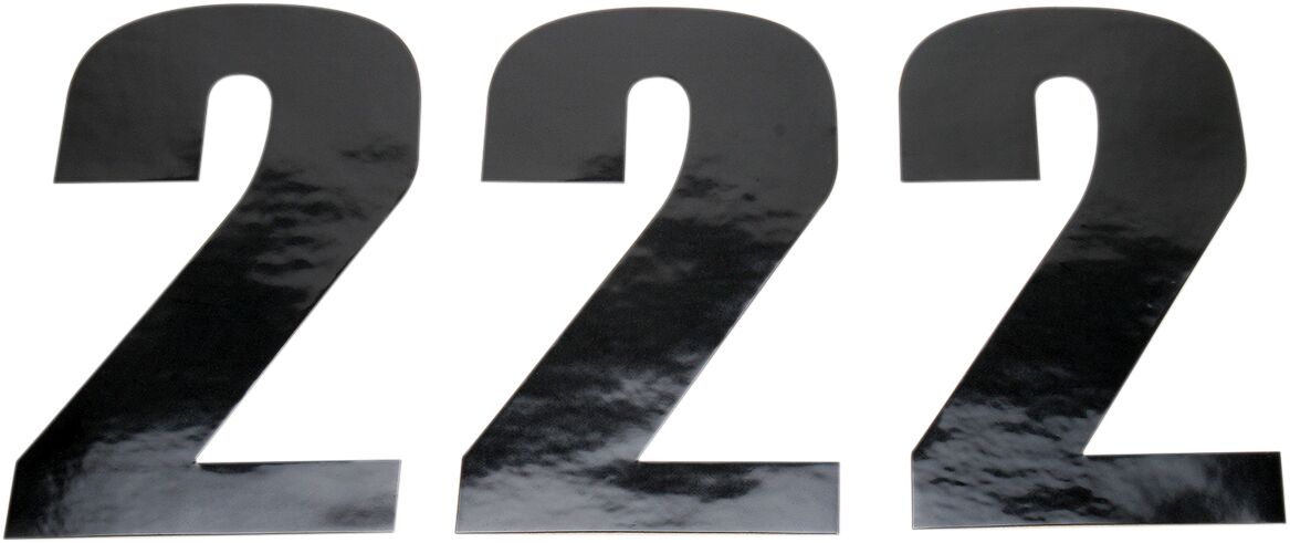 MOOSE Racing number mse #2 4.5 black zwart | Femon Parts