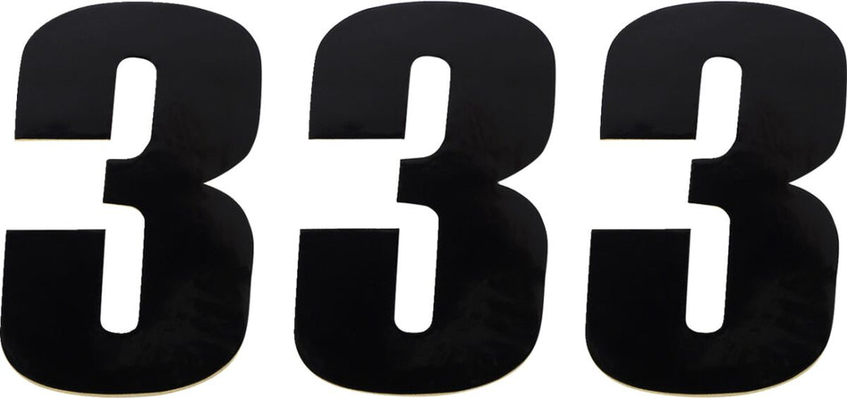 MOOSE Racing number mse #3 4.5 black zwart | Femon Parts
