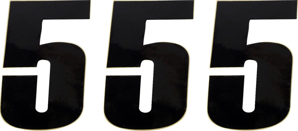 MOOSE Racing number mse #5 4.5 black zwart | Femon Parts