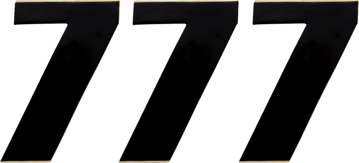 MOOSE Racing number mse #7 4.5 black zwart | Femon Parts