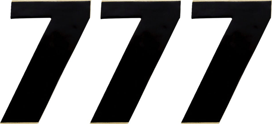 MOOSE Racing number mse #7 4.5 black zwart | Femon Parts