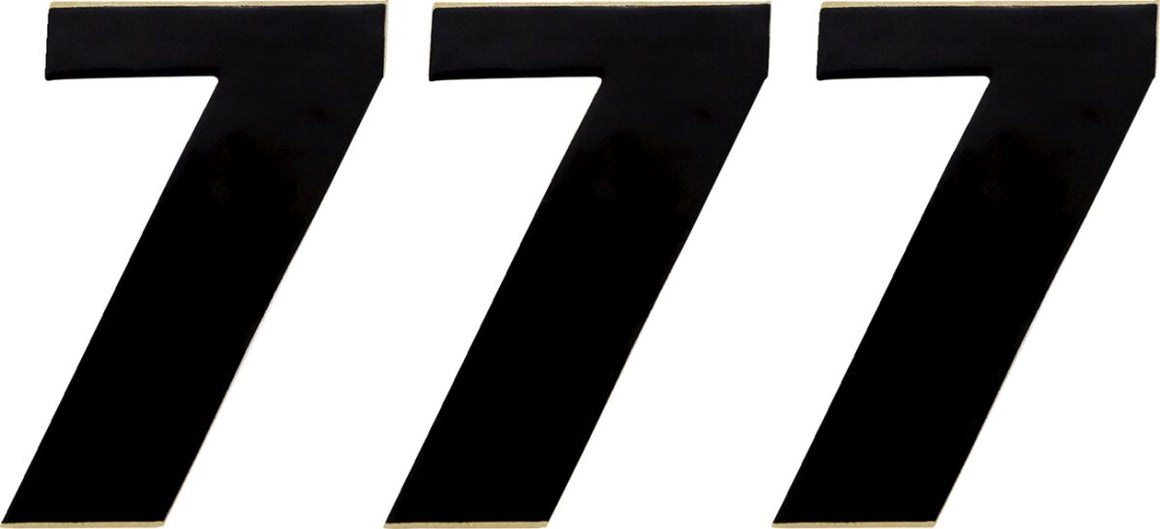 MOOSE Racing number mse #7 4.5 black zwart | Femon Parts