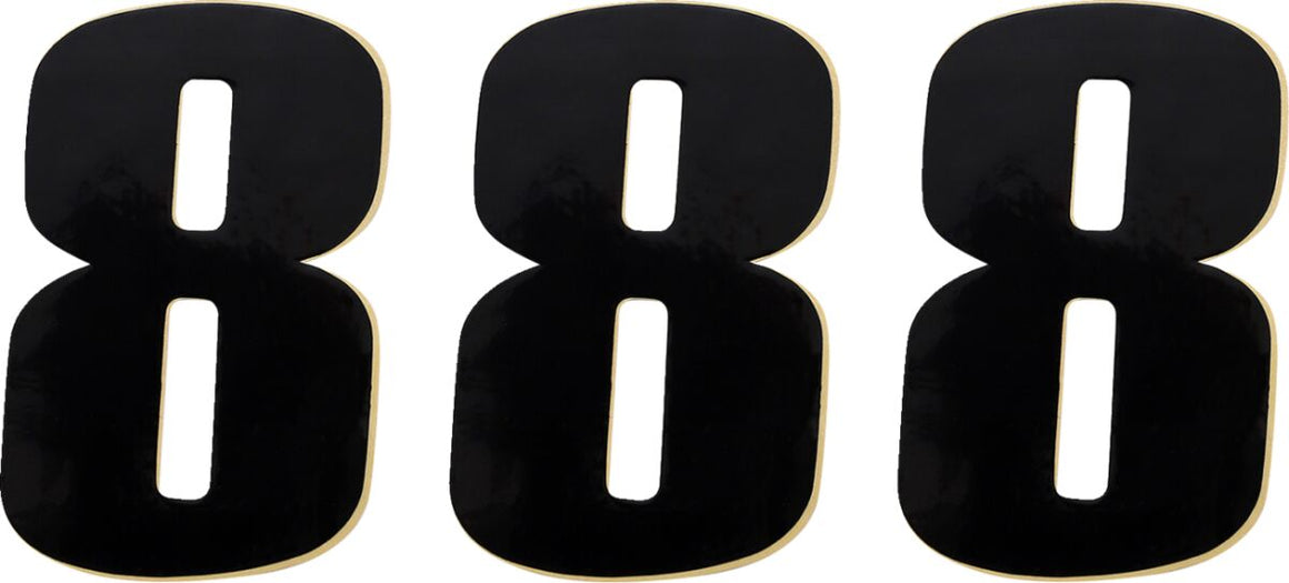 MOOSE Racing number mse #8 4.5 black zwart | Femon Parts