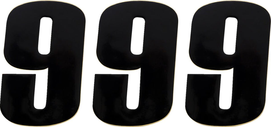 MOOSE Racing number mse #9 4.5 black zwart | Femon Parts
