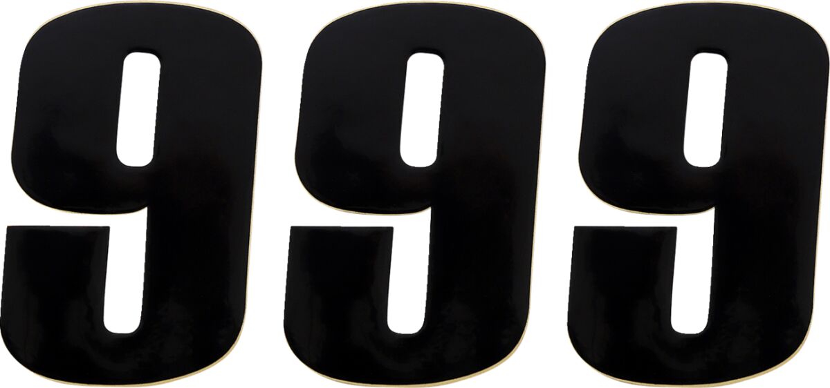 MOOSE Racing number mse #9 4.5 black zwart | Femon Parts