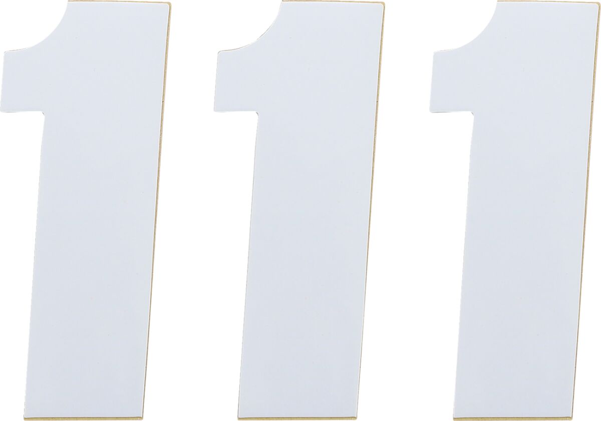 MOOSE Racing number mse #1 4.5 white wit | Femon Parts