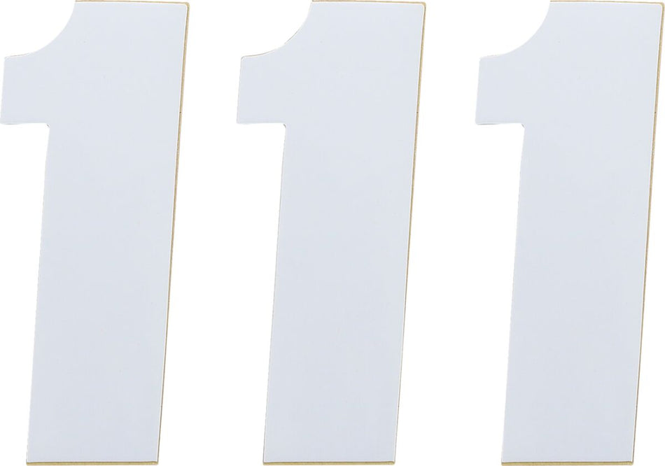 MOOSE Racing number mse #1 4.5 white wit | Femon Parts