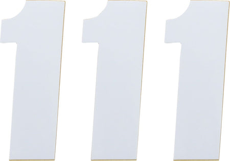 MOOSE Racing number mse #1 4.5 white wit | Femon Parts