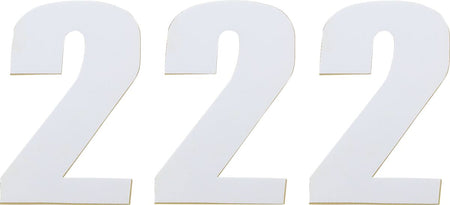 MOOSE Racing number mse #2 4.5 white wit | Femon Parts