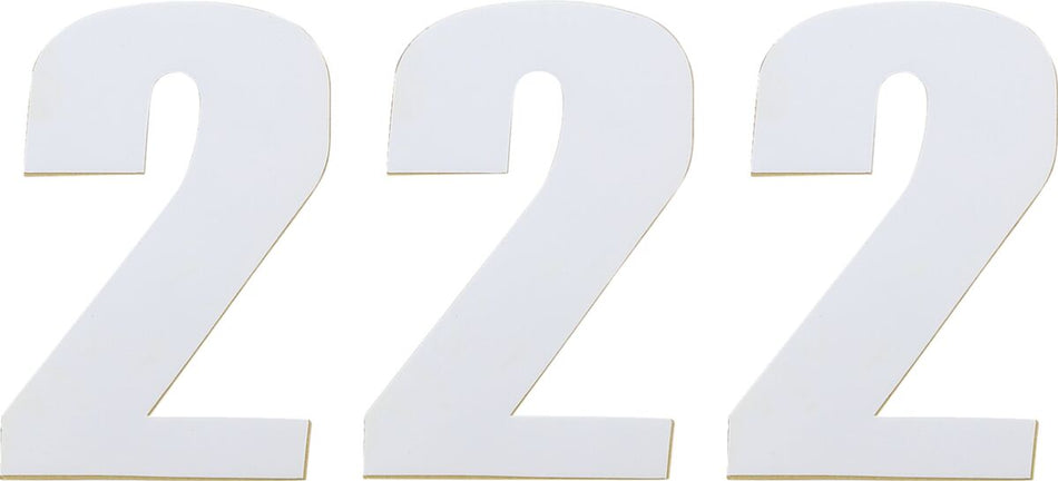 MOOSE Racing number mse #2 4.5 white wit | Femon Parts