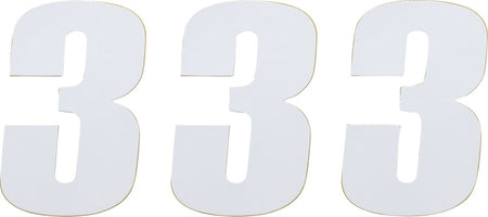MOOSE Racing number mse #3 4.5 white wit | Femon Parts