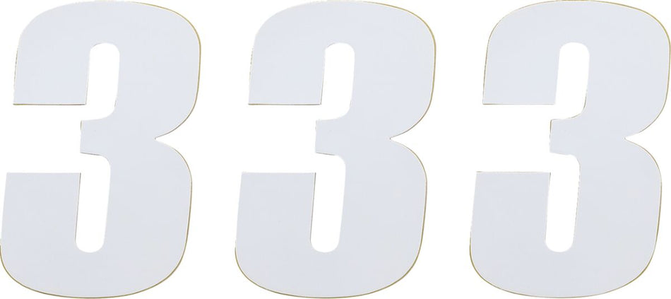 MOOSE Racing number mse #3 4.5 white wit | Femon Parts