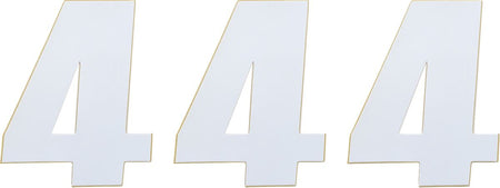 MOOSE Racing number mse #4 4.5 white wit | Femon Parts