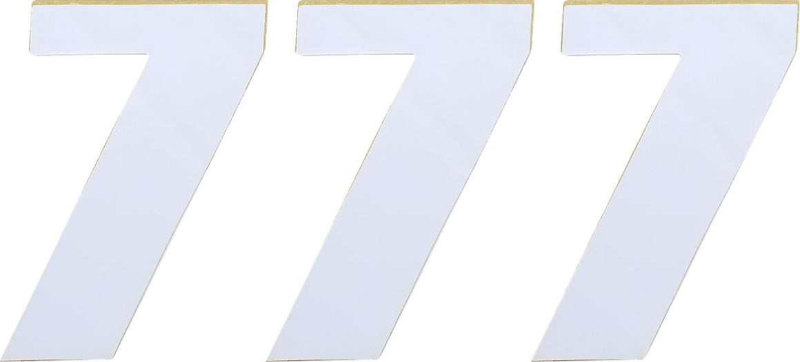 MOOSE Racing number mse #7 4.5 white wit | Femon Parts