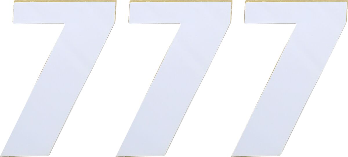 MOOSE Racing number mse #7 4.5 white wit | Femon Parts
