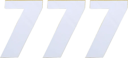MOOSE Racing number mse #7 4.5 white wit | Femon Parts