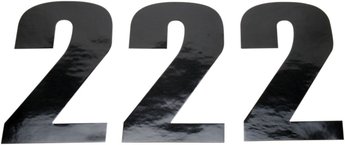 MOOSE Racing number moose #2 6 black zwart | Femon Parts