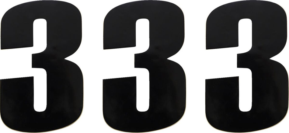 MOOSE Racing number moose #3 6 black zwart | Femon Parts