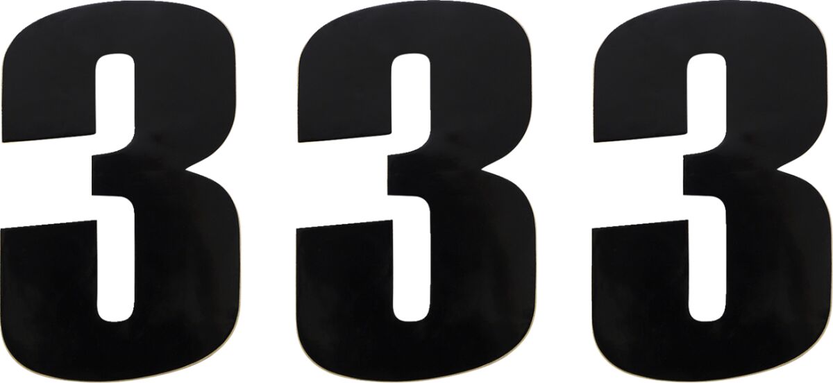 MOOSE Racing number moose #3 6 black zwart | Femon Parts
