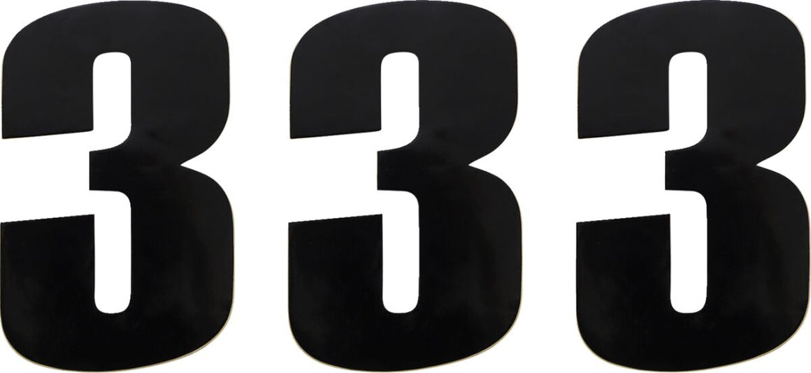 MOOSE Racing number moose #3 6 black zwart | Femon Parts