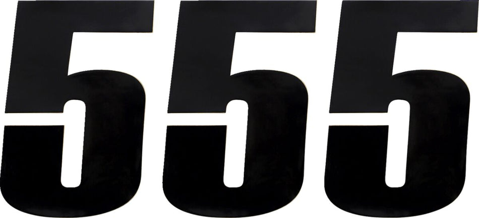 MOOSE Racing number moose #5 6 black zwart | Femon Parts