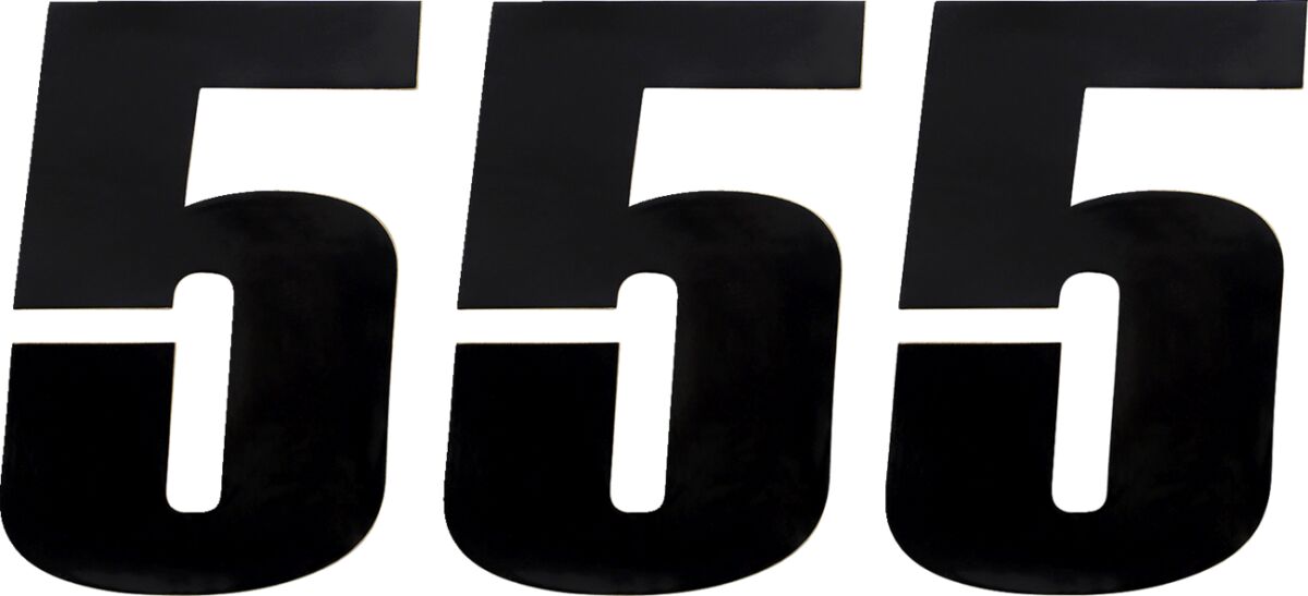 MOOSE Racing number moose #5 6 black zwart | Femon Parts