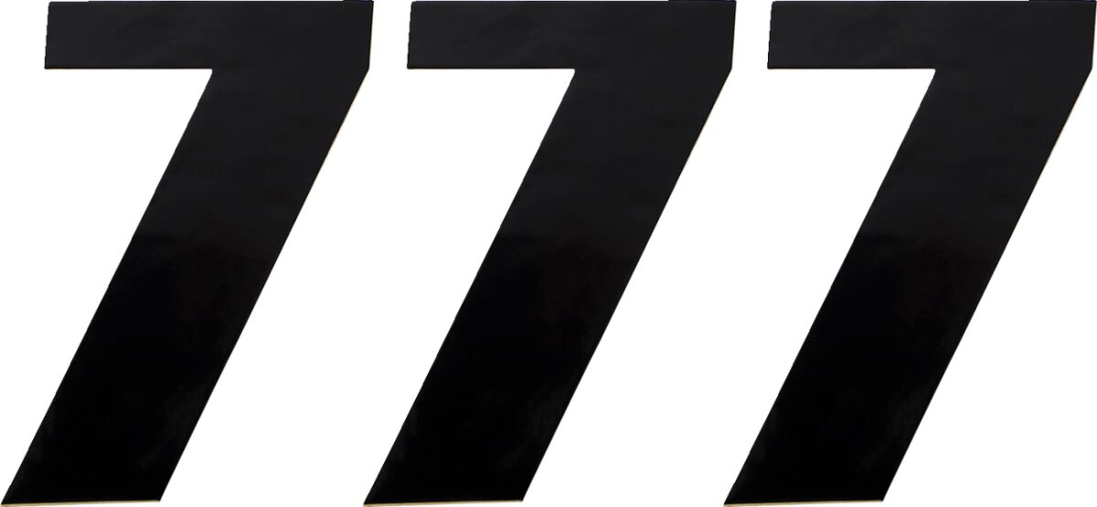 MOOSE Racing number moose #7 6 black zwart | Femon Parts